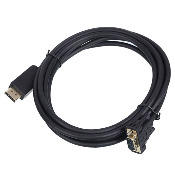 Адаптер DisplayPort - VGA ver 1.1 3м Behpex позолоченные контакты, черный