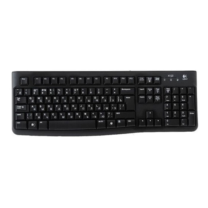 Клавиатура проводная Logitech K120 for Business, USB Black
