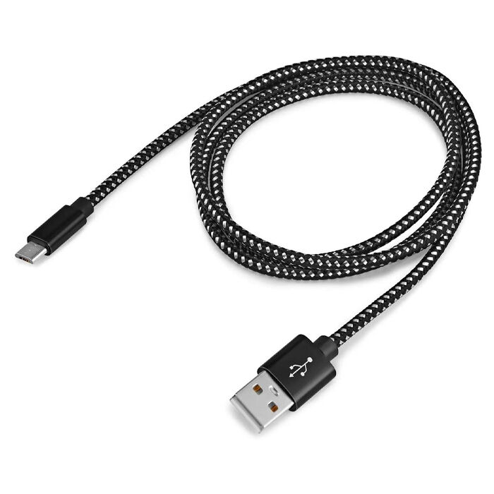 Кабель USB A - microUSB 1м Buro BHP RET MICUSB-BR, черный