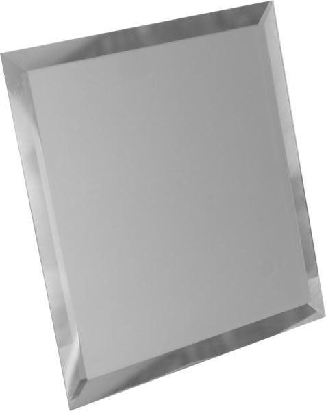 Керамическая плитка Керамин Компания ДСТ Зеркальная плитка КЗС1-03 Квадратная серебряная плитка с фацетом 10 мм 25х25