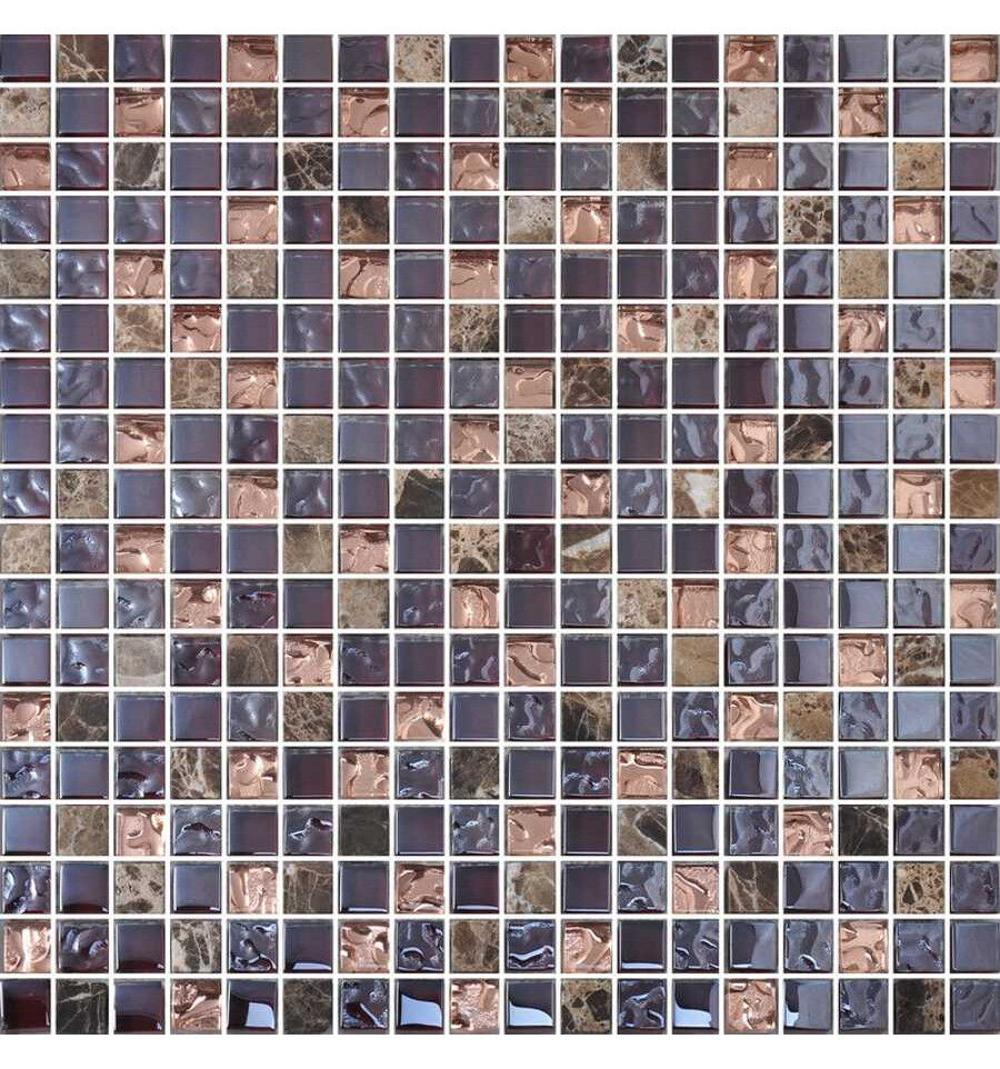 Керамическая плитка Керамин Decor-mosaic Люкс MDL-31 Мозаика (стекло, камень) 1,5х1,5 30х30