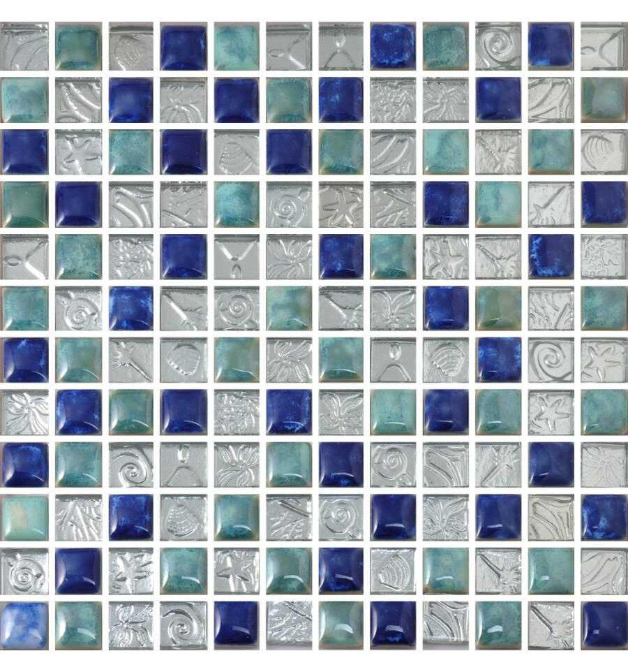 Керамическая плитка Керамин Decor-mosaic Премиум MDP-40 Мозаика (стекло, керамика) 2,3х2,3 30х30