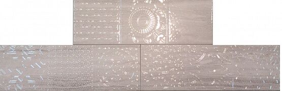 Керамическая плитка Керамин Monopole Genesis Relieve Gris Настенная плитка 10х30