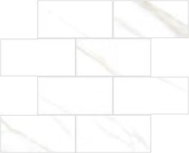 Керамическая плитка Керамин Vitra Marmori K945632LPR Мозаика Calacatta Белый 29x35,6 7х14