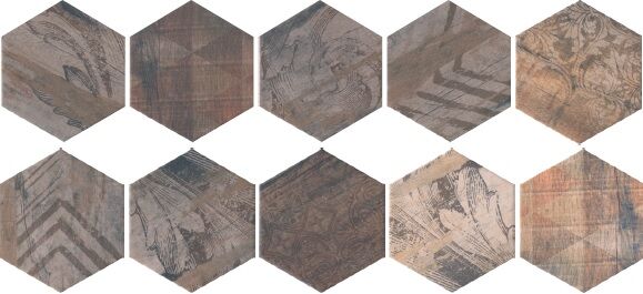 Керамическая плитка Керамин Керама Марацци Монруж A2972-10x-SG1010 Панно 10,4х120 (10 частей)