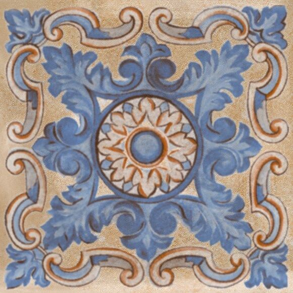 Керамическая плитка Керамин N-ceramica Antique Quadro Sabbia Вставка 15х15