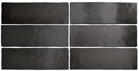 Керамическая плитка Керамин Equipe Magma Black Coal Настенная плитка 6,5х20
