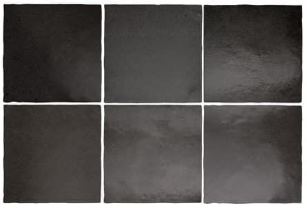 Керамическая плитка Керамин Equipe Magma Black Coal Настенная плитка 13,2х13,2