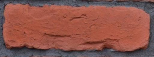 Керамическая плитка Керамин Imperator Bricks Старинная мануфактура Ложок Красный Искусственный камень 26х7
