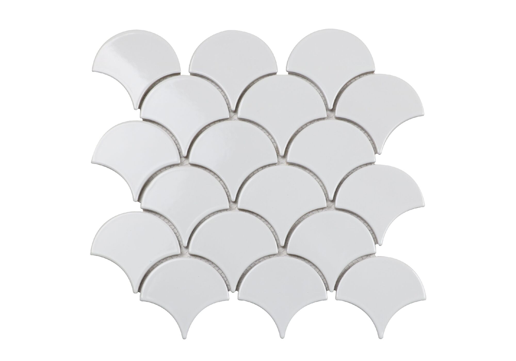 Керамическая плитка Керамин Orro Mosaic Orro Ceramic White Scales Мозаика 25,9х27,9