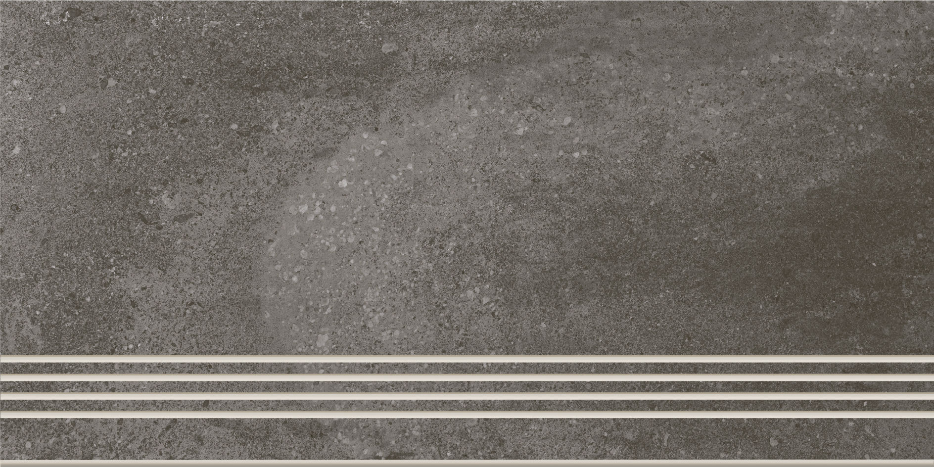 Керамическая плитка Керамин Cersanit Lofthouse (A-LS4O406-J) Темно-серая Ступень 29,7х59,8
