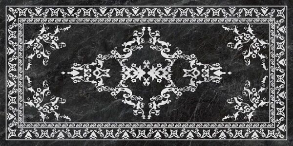 Керамическая плитка Керамин Керама Марацци Риальто SG592702R Серый тёмный декорированный лаппатированный Керамогранит 11