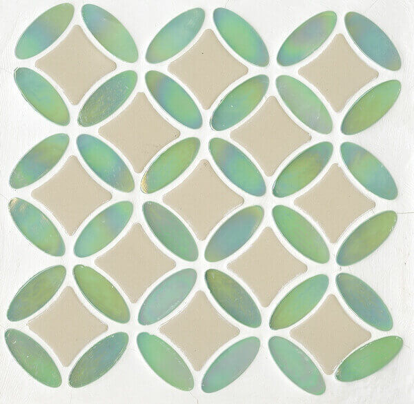 Керамическая плитка Керамин JNJ Серии цветов SA75-T(Y) Мозаика 24х24