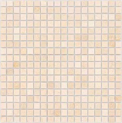 Керамическая плитка Керамин Caramelle Pietrine 7 мм Botticino Pol Мозаика 30,5х30,5х0,7 (1,5х1,5)