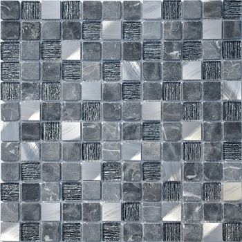 Керамическая плитка Керамин Caramelle Silk Way Black Velvet Мозаика 29,8х29,8 (2,3х2,3)
