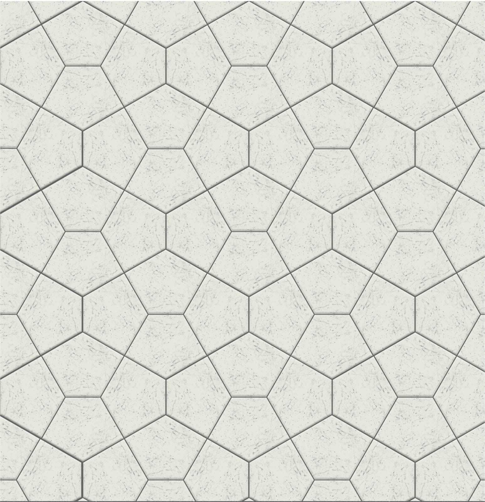 Керамическая плитка Керамин Jet Mosaic Pentagon Floor PEN-CL Мозаика 67,4x53,2