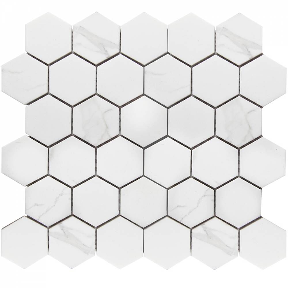 Керамическая плитка Керамин Starmosaic Homework Hexagon small Carrara Matt Мозаика 27,1х28,2