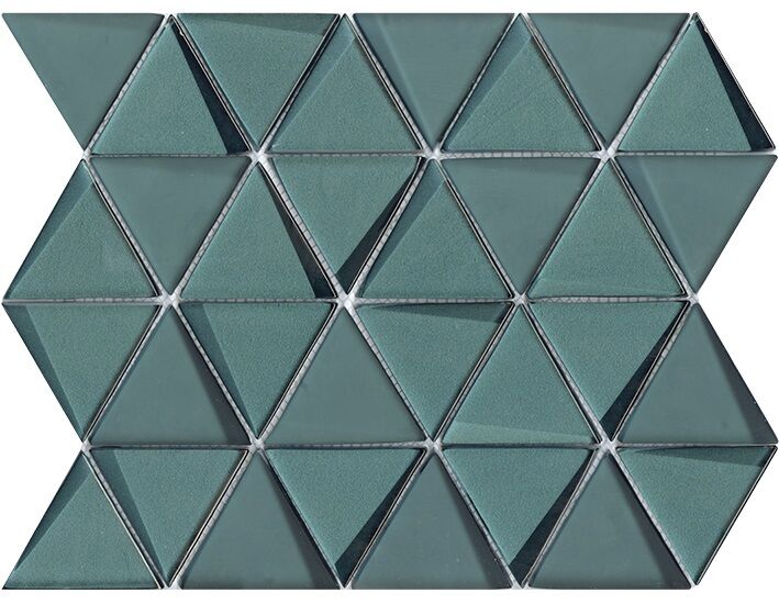 Керамическая плитка Керамин L Antic Colonial Effect Triangle Emerald Мозаика 31х26
