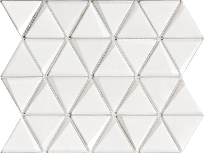Керамическая плитка Керамин L Antic Colonial Effect Triangle White Мозаика 31х26