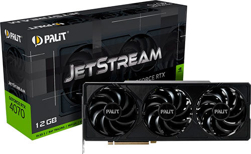 Видеокарта Palit GeForce RTX 4070 JETSTREAM 12GB (NED4070019K9-1047J)
