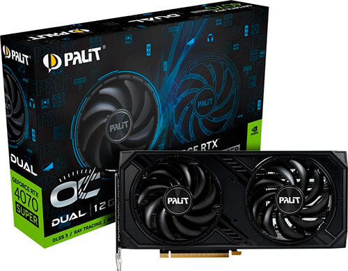 Видеокарта Palit GeForce RTX4070 SUPER DUAL OC 12GB (NED407SS19K9-1043D)