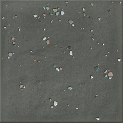 Керамическая плитка Керамин Wow Stardust Nero Pebbles Черный Матовый Керамогранит 15x15