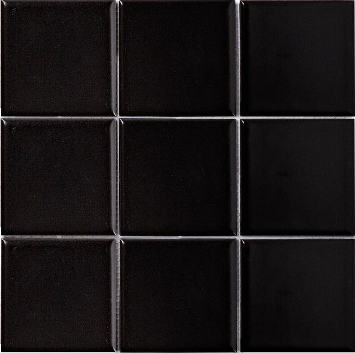 Керамическая плитка Керамин Starmosaic Homework Black Matt (MH80110) Черная Матовая Мозаика 30х30 (9,7х9,7)