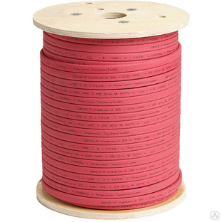 Саморегулирующийся греющий кабель DEVI-Pipeguard™ 25 красный (катушка ~250м, ±10%) 
