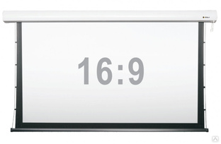 Экран Digis DSTP-16910 настенный с электроприводом и растяжками, формат 16:9, 200" (450x286), MW #1