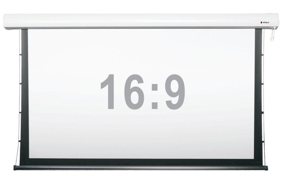 Экран Digis DSTP-16910 настенный с электроприводом и растяжками , формат 16:9, 200" (450x286), MW