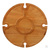 Столик винный сервировочный круглый раскладной деревянный, 30x16 см, арт 1 #7