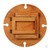 Столик винный сервировочный круглый раскладной деревянный, 30x16 см, арт 1 #8