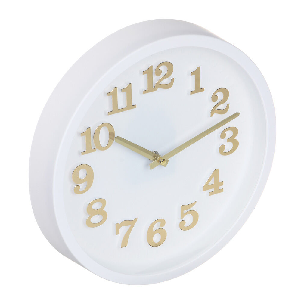 Часы настенные круглые, пластик, d30 см, 1xAA, арт.06-39 3