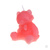 LADECOR Свеча ароматическая, формовая, в виде мишки, парафин, аромат - фрезия, 7 см, розовый #4