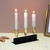 Подсвечник металлический для трех свечей, 16x8см #5