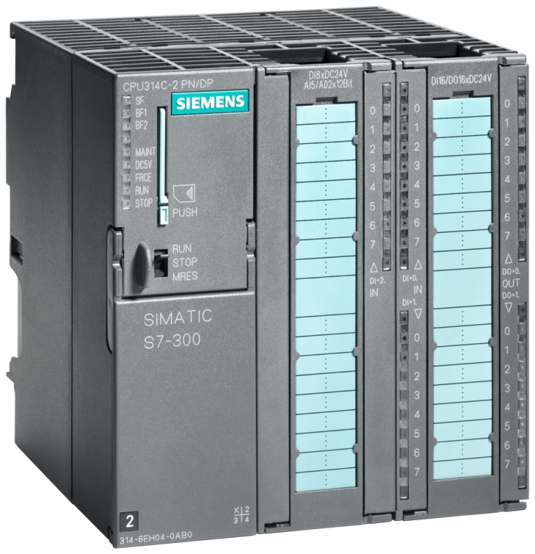 Компактное ЦПУ SIMATIC S7-300 CPU 314C-2PN/DP СО 192Кб 24 DI/16 DO 4A 6ES7314-6EH04-0AB0