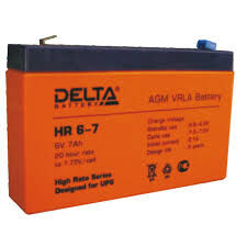 Аккумулятор HR 6-7 6В 7.2Ач Delta HR 6-7