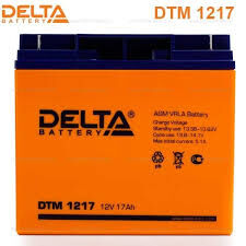 Аккумулятор 12В 17А*ч (Delta DTM1217) оранж