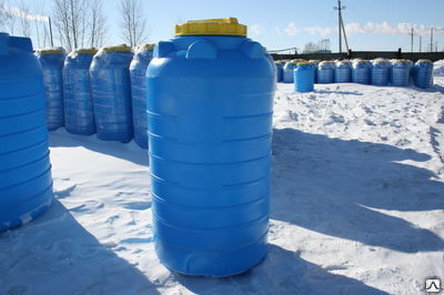 Накопительная пластиковая емкость для воды 500 литров для хранения Пласт Инжиниринг