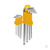 Набор ключей имбусовых 1,5-10 мм, CrV, 9 шт., удлиненные, с шаром HEX Kranz #4
