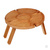 Столик винный сервировочный круглый раскладной деревянный, 30x16 см, арт 1 #5