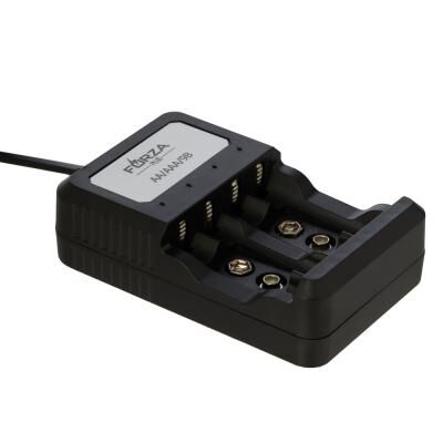 FORZA Зарядное устройство для аккумуляторов AA/AAA - до 4шт, кабель 70см, вилка 220в #6