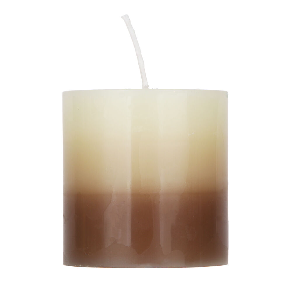 LADECOR Свеча ароматическая, парафин, градиент, 7x7,5 см, аромат ваниль 3