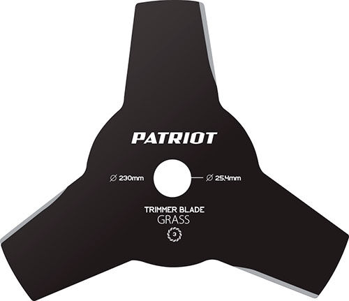 Нож Patriot TBS-3 Promo (D=230x25.4 мм, 3 лопасти) TBS-3 Promo (D=230x25.4 мм 3 лопасти)
