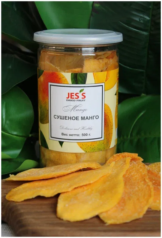 Сушеное манго Jes's в банке 1 кг