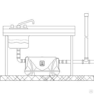 Жироуловитель TUK 1, под мойку на кухню | Kolo Vesi
