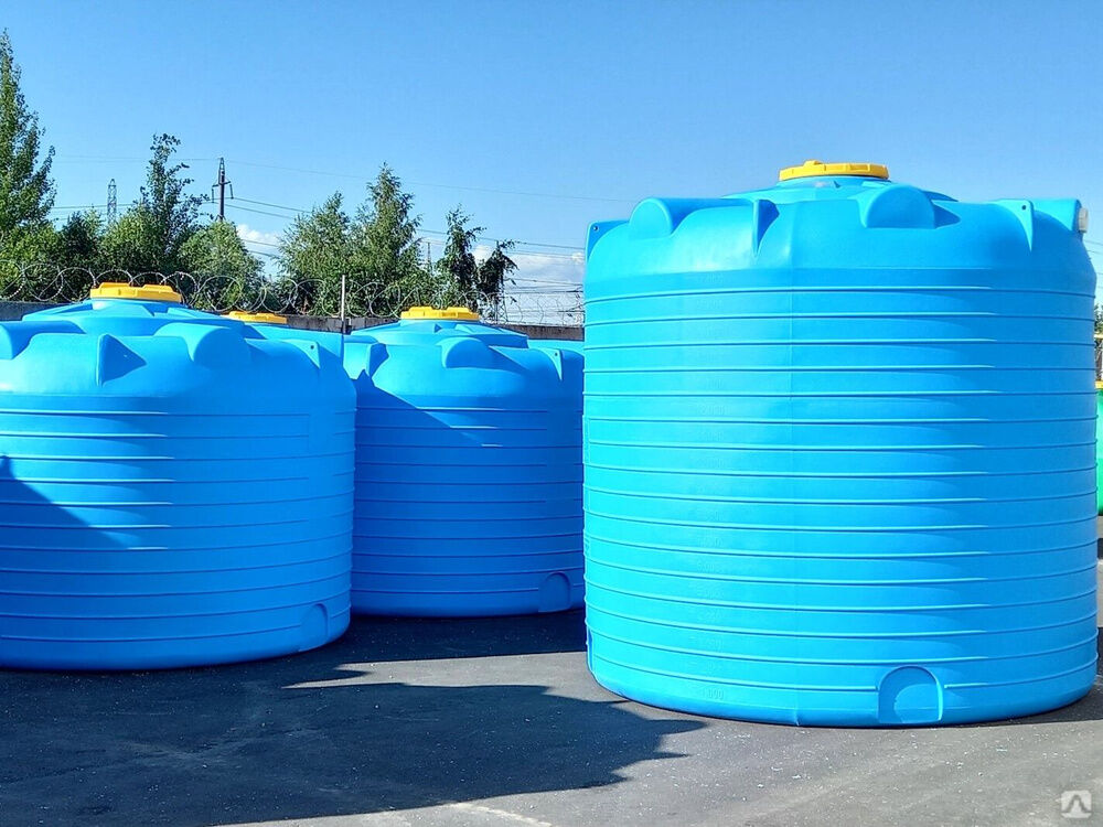 Бочки 20 м3 -20000 литров пластиковые для пожарного запаса воды 15