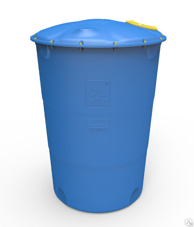 Накопительная емкость пластиковая для водоснабжения 10000 литров универсальная круглая с крышкой