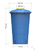 Бак для воды 750 литров пластиковый с крышкой для воды, водоснабжения вертикальный #4
