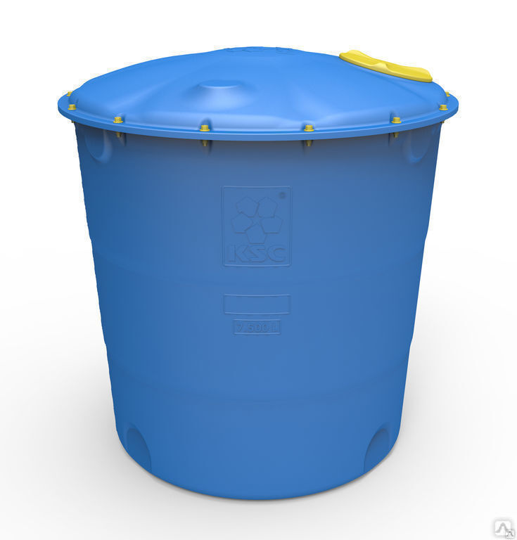 Накопительная емкость пластиковая для водоснабжения 7500 литров универсальная круглая с крышкой
